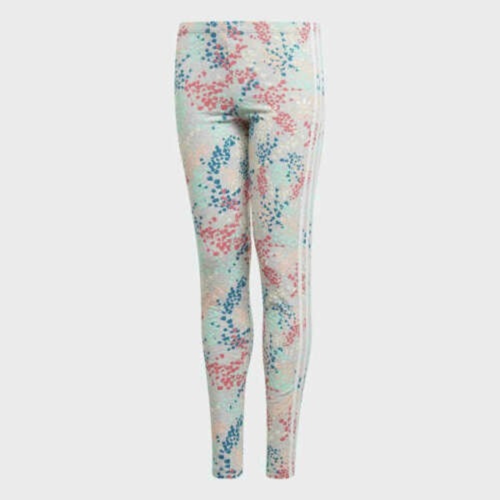 New ADIDAS floral FLW LEGGINGS EJ6332 size small girls